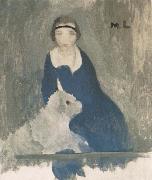 Marie Laurencin Asijici and dog oil painting on canvas